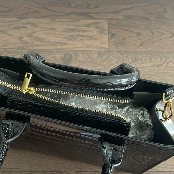 Black leather bag (purse) - Picture 3 of 5